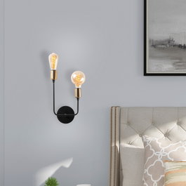 Opviq Dolma - 3081 Lámpara de pared negra de hierro
